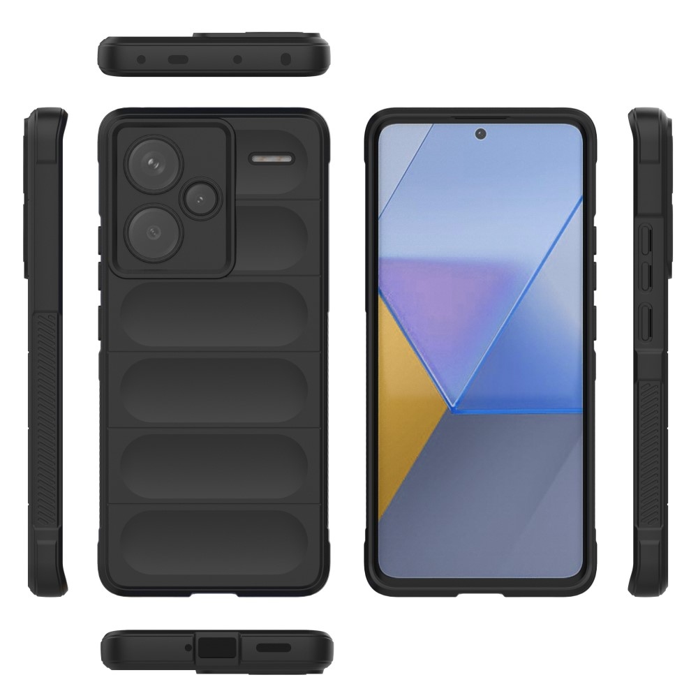 Rugg odolný gelový obal na Xiaomi Redmi Note 13 Pro+ 5G - černý