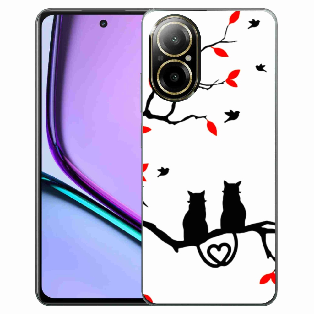 Gelový kryt mmCase na Realme C67 - kočičí láska