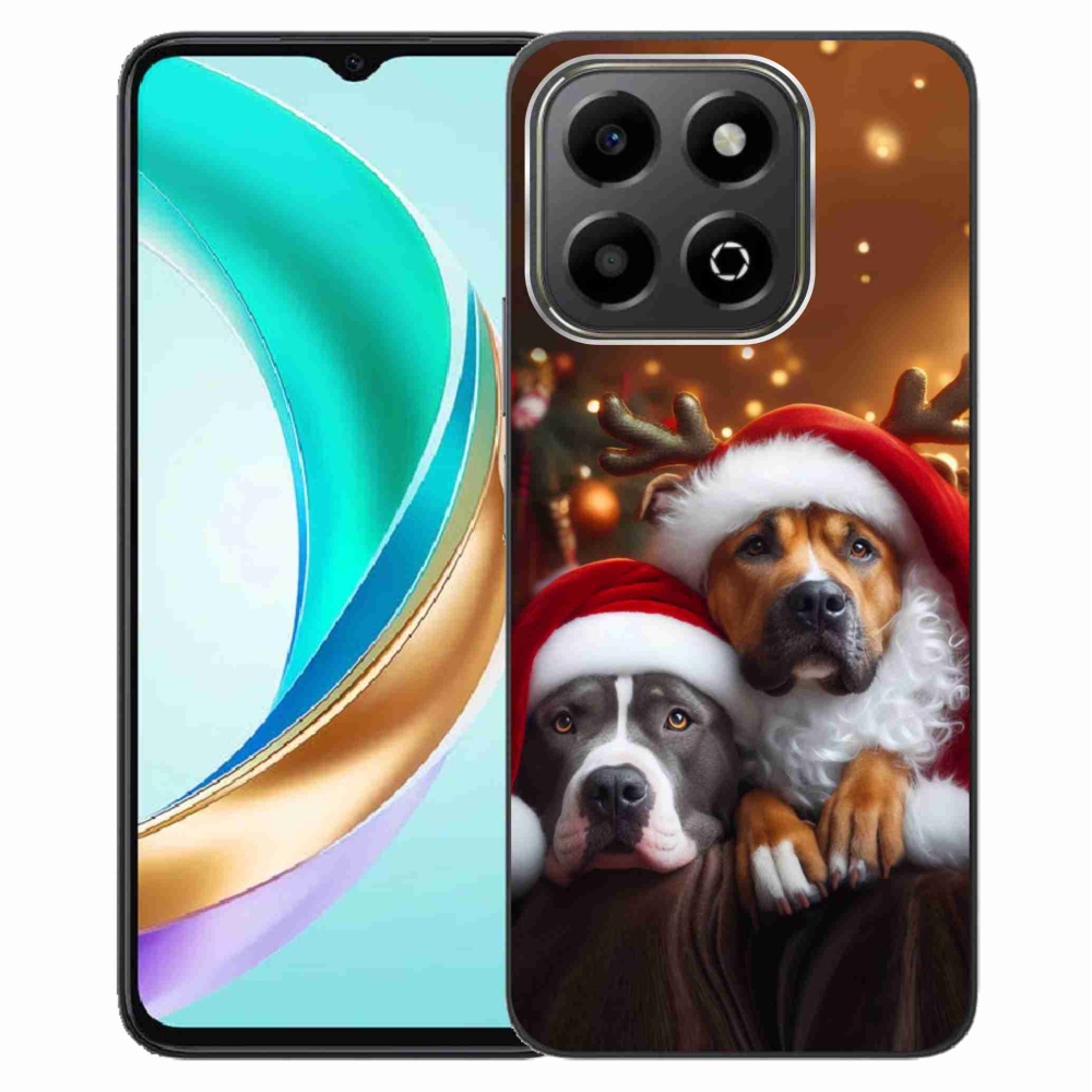 Gelový kryt mmCase na Honor X6b - vánoční psi