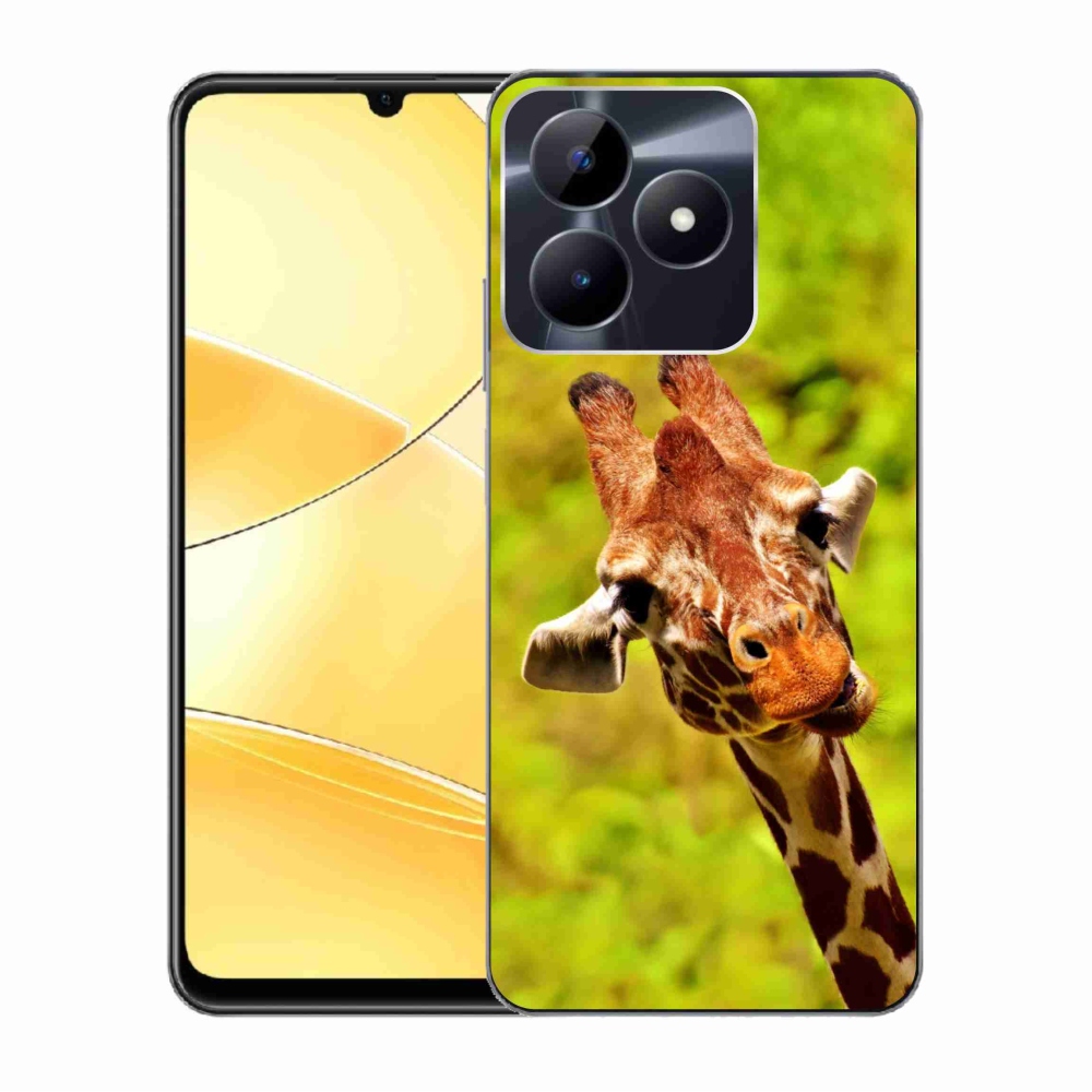 Gelový kryt mmCase na Realme C51/C53 - žirafa
