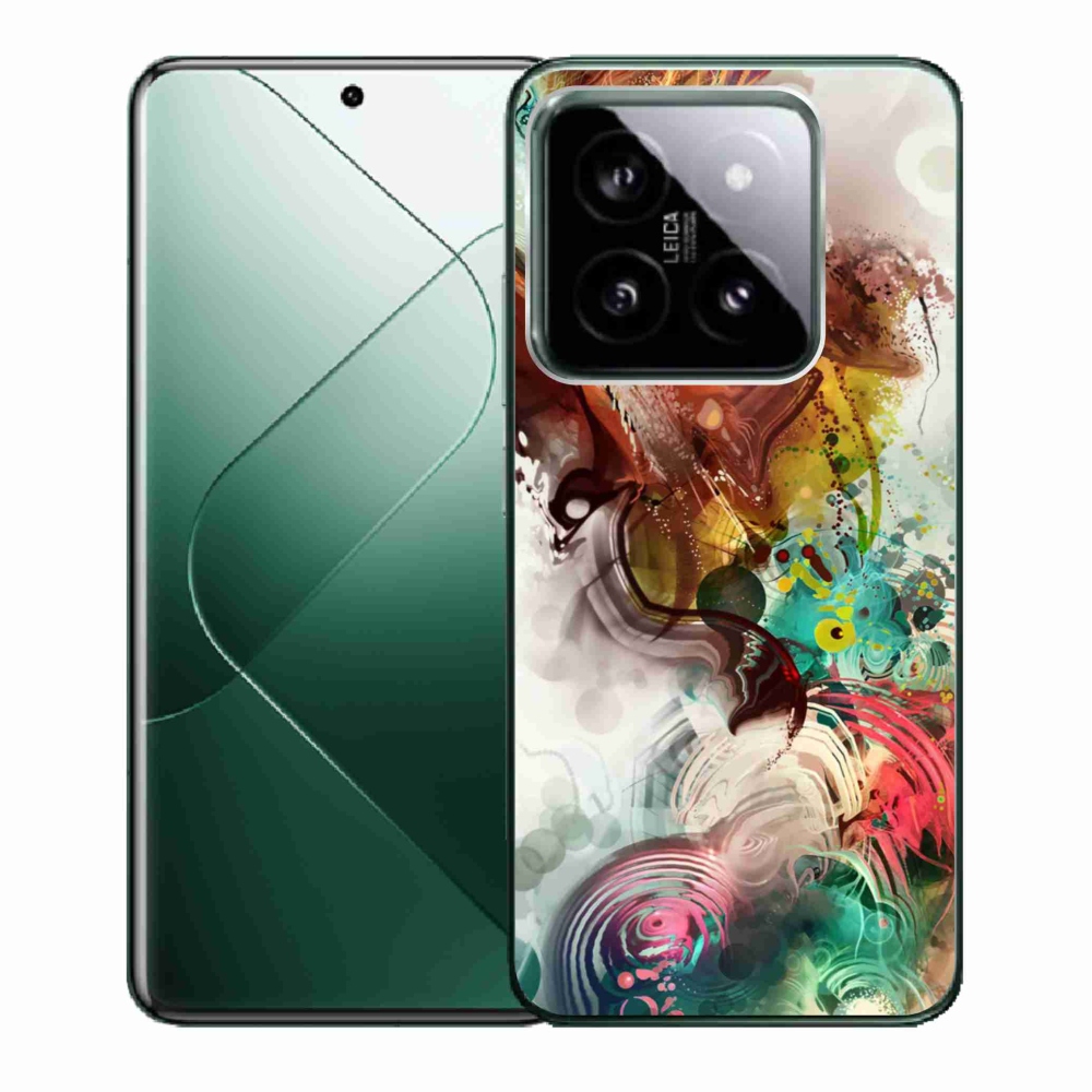 Gelový kryt mmCase na Xiaomi 14 - abstrakt 1