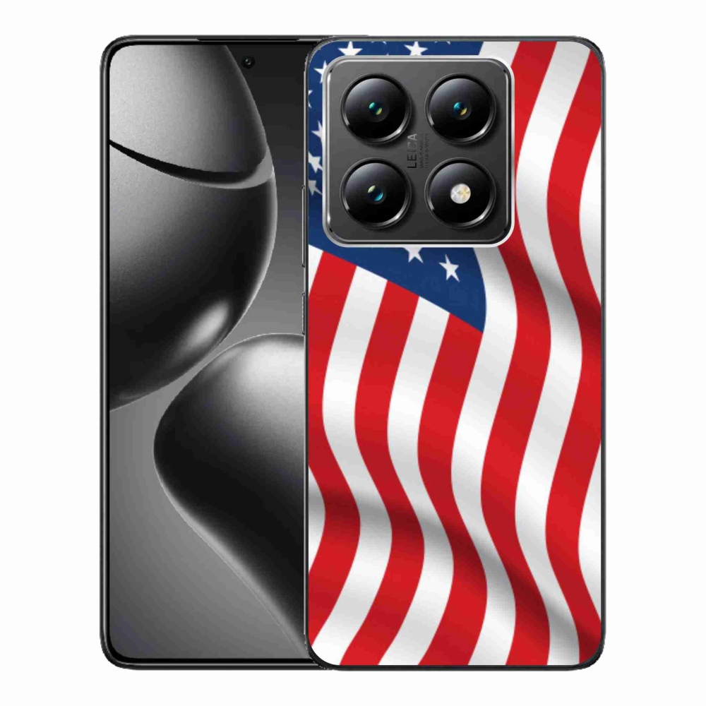 Gelový kryt mmCase na Xiaomi 14T - USA vlajka