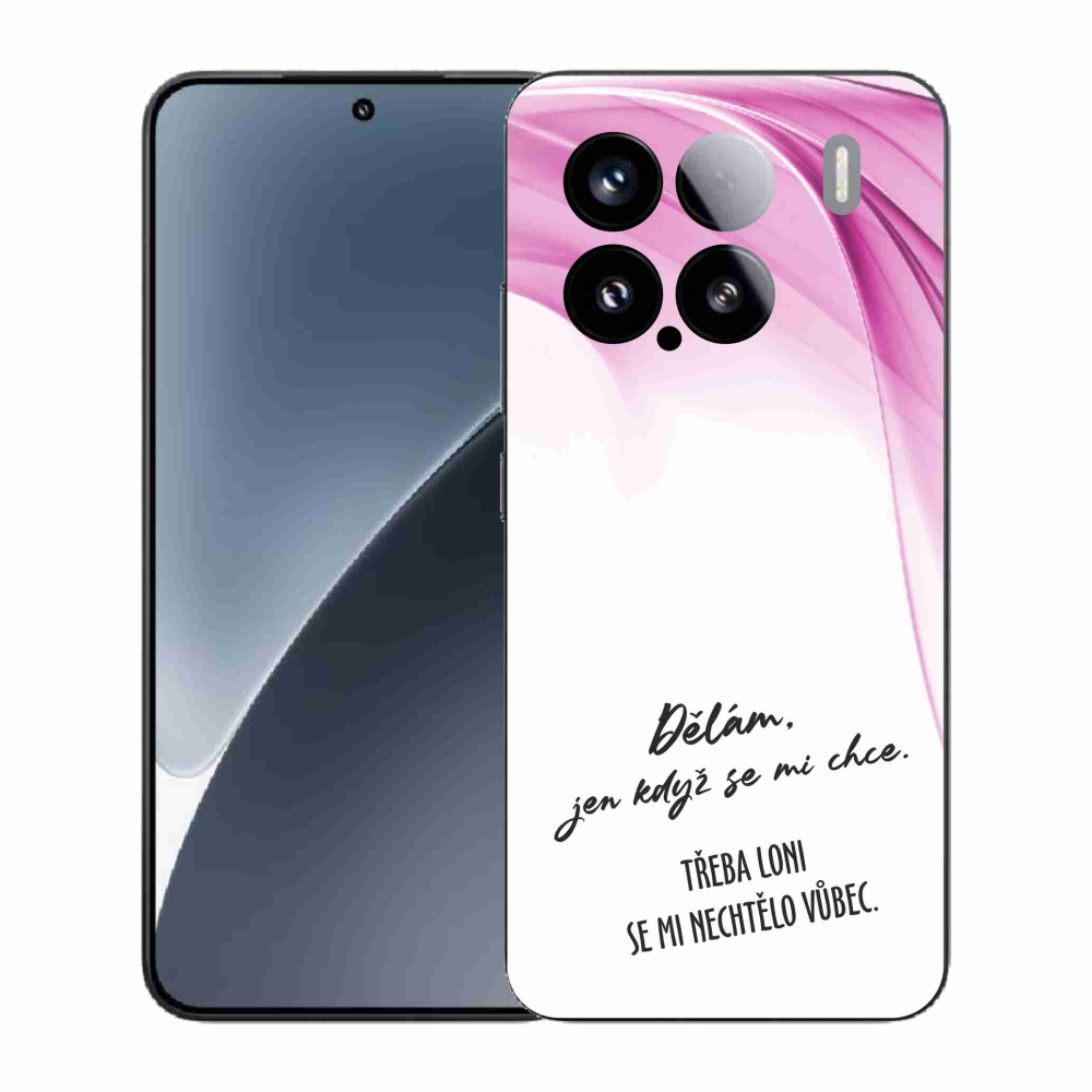Gelový kryt mmCase na Xiaomi 15 - vtipný text 12 bílé pozadí