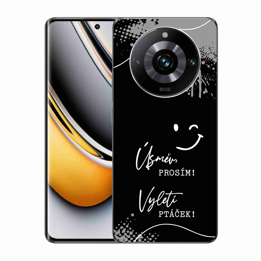 Gelový kryt mmCase na Realme 11 Pro/11 Pro+ - vtipný text 4 černé pozadí