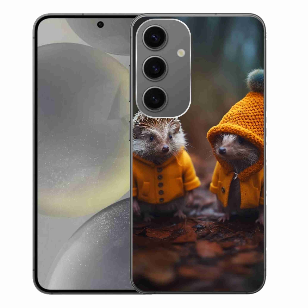 Gelový kryt mmCase na Samsung Galaxy S24+ - ježci