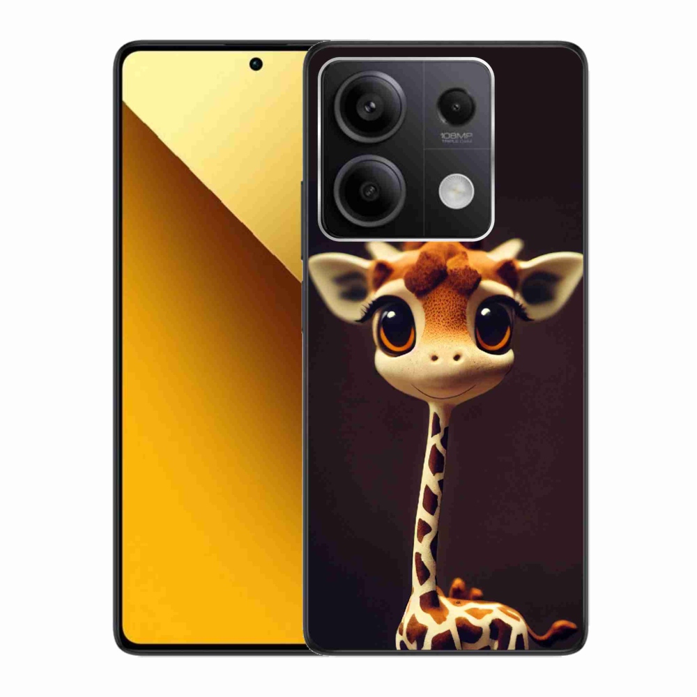 Gelový kryt mmCase na Xiaomi Redmi Note 13 5G - malá žirafa