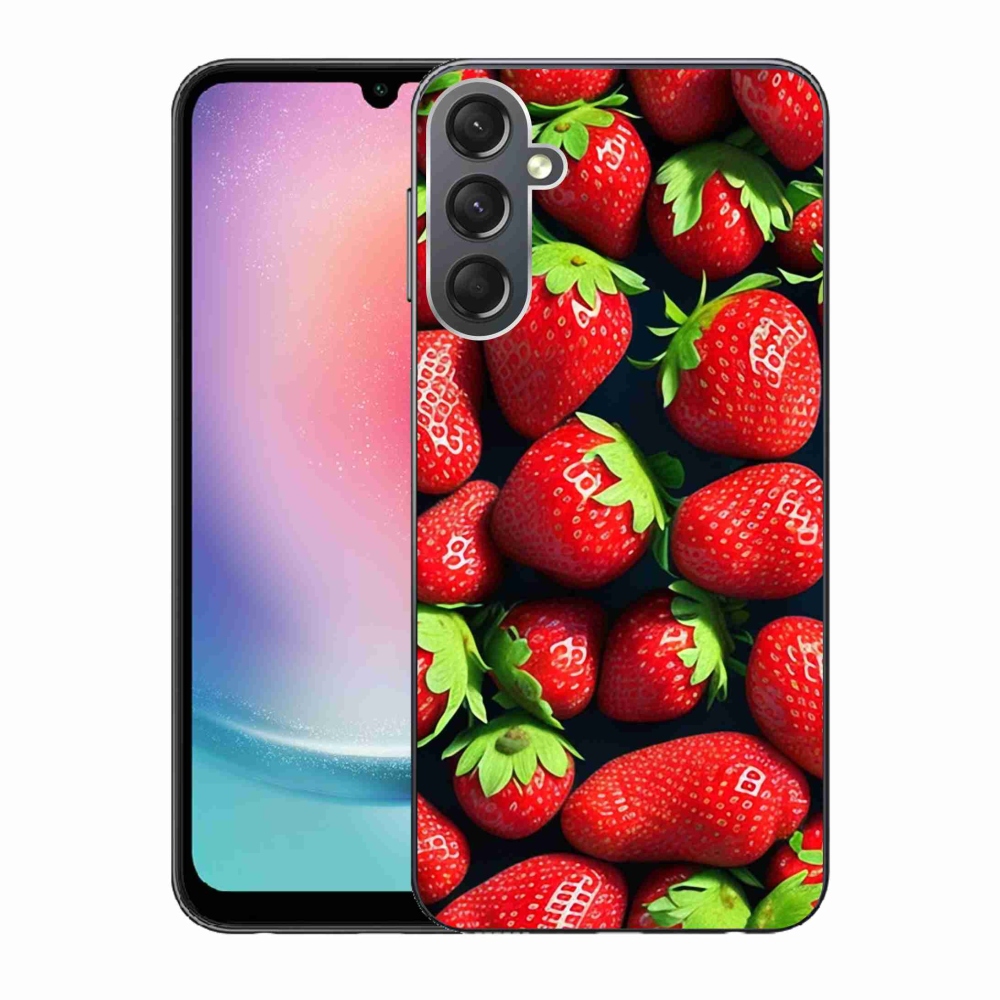 Gelový kryt mmCase na Samsung Galaxy A24 - jahody