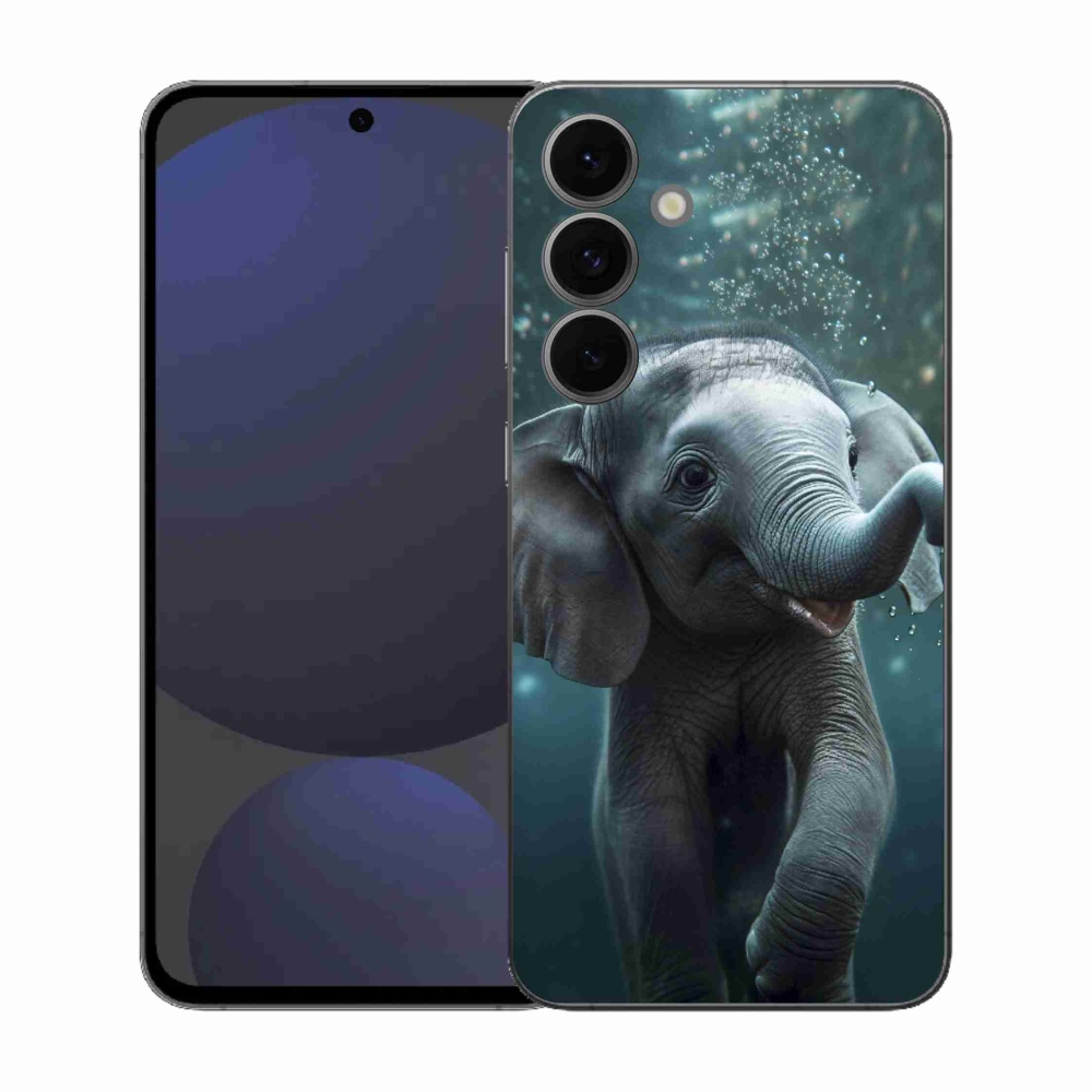 Gelový kryt mmCase na Samsung Galaxy S25 FE - slůně pod vodou
