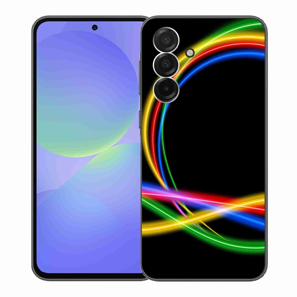 Gelový kryt mmCase na Samsung Galaxy A36 5G - neonové kruhy