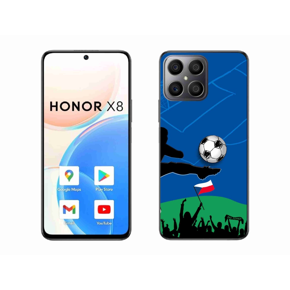 Gelový kryt mmCase na Honor X8 4G - fanoušci fotbalu