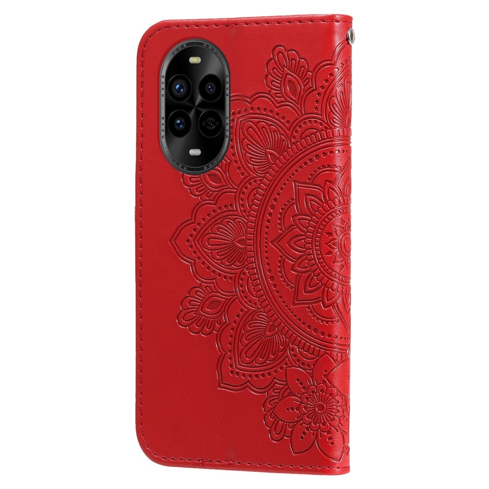 Mandala knížkové pouzdro na Huawei Nova 13 Pro 5G - červené