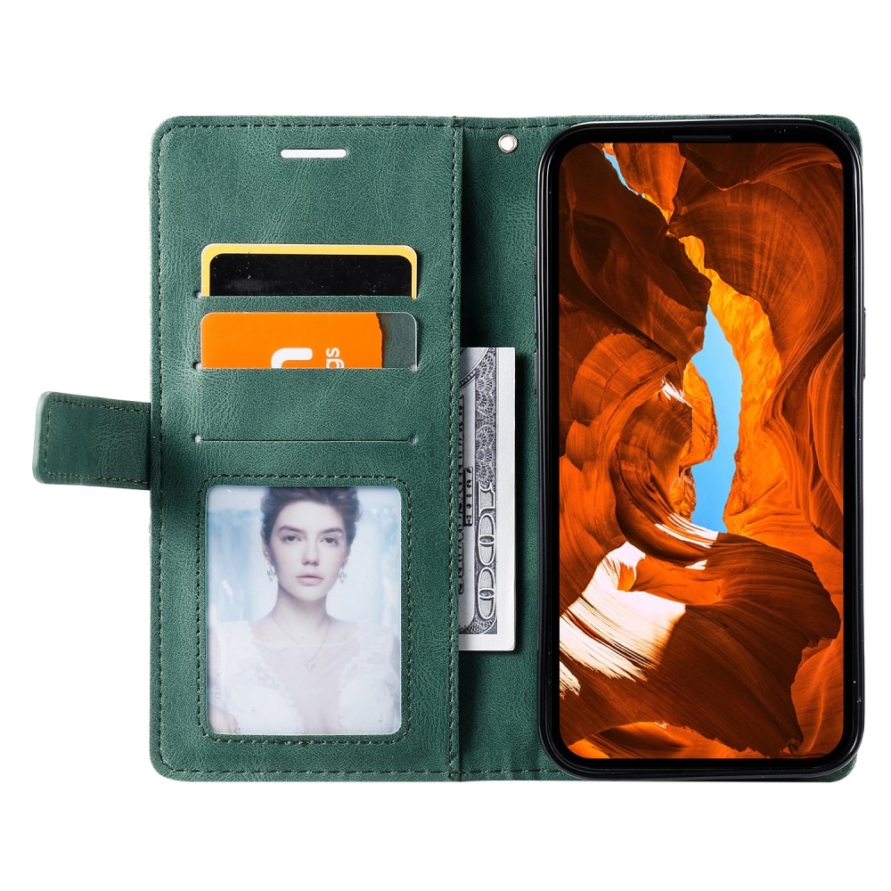 Lines knížkové pouzdro na Xiaomi Redmi Note 14 Pro 5G/Poco X7 5G/Note 14 Pro+ 5G - zelené