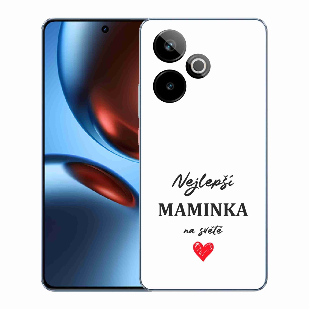 Gelový kryt mmCase na Realme GT 7 5G/GT 7T 5G - nejlepší maminka 1 bílé pozadí