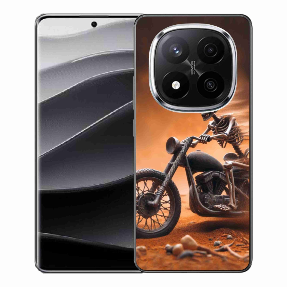 Gelový kryt mmCase na Xiaomi Redmi Note 14 Pro+ 5G - kostra na motorce