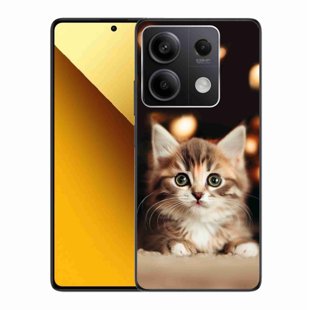 Gelový kryt mmCase na Xiaomi Redmi Note 13 5G - roztomilé kotě 2