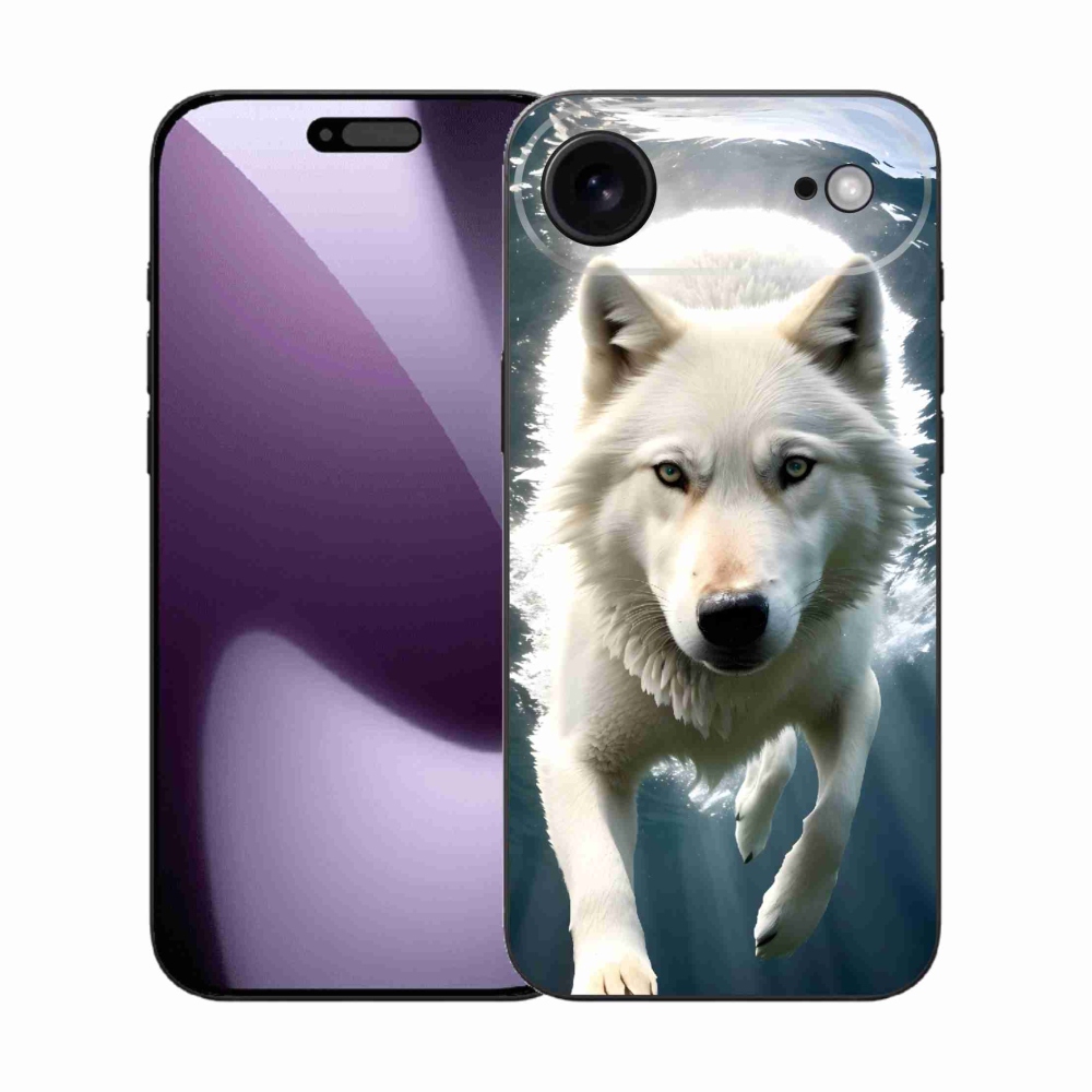 Gelový kryt mmCase na iPhone 17 Air - bílý vlk