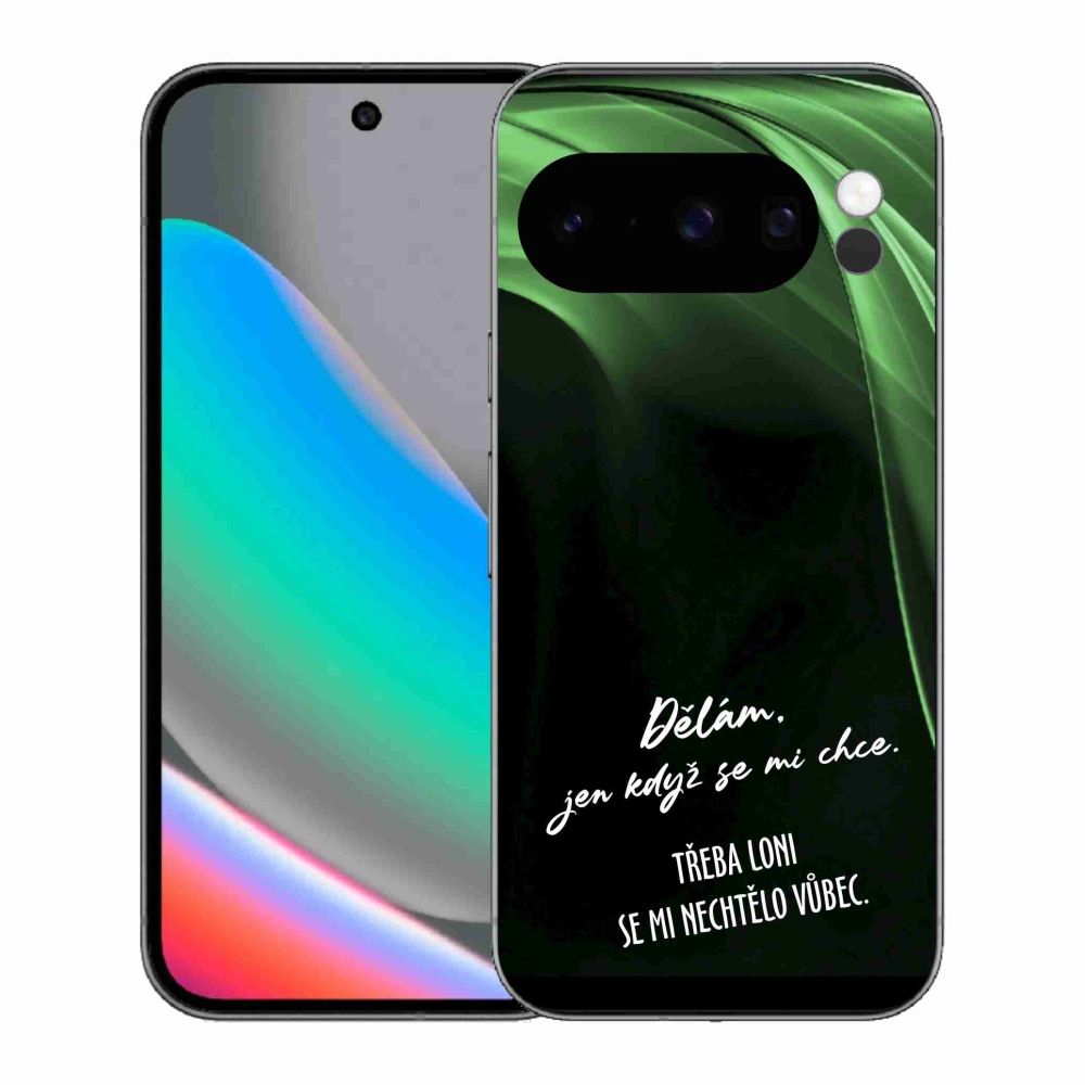 Gelový kryt mmCase na Google Pixel 10 Pro - vtipný text 12 černé pozadí