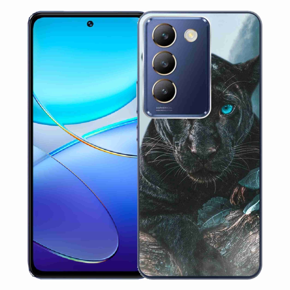 Gelový kryt mmCase na Vivo V40 SE 4G/5G - černý panter