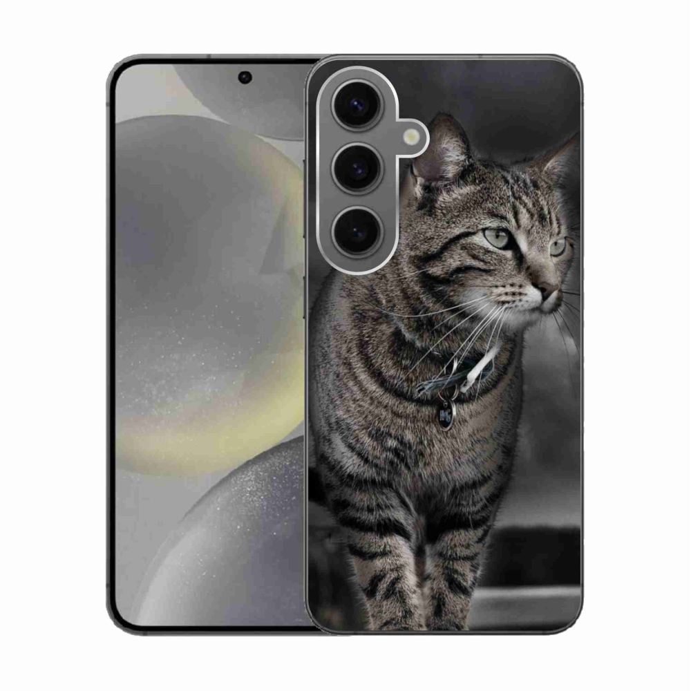 Gelový kryt mmCase na Samsung Galaxy S24 - kočka