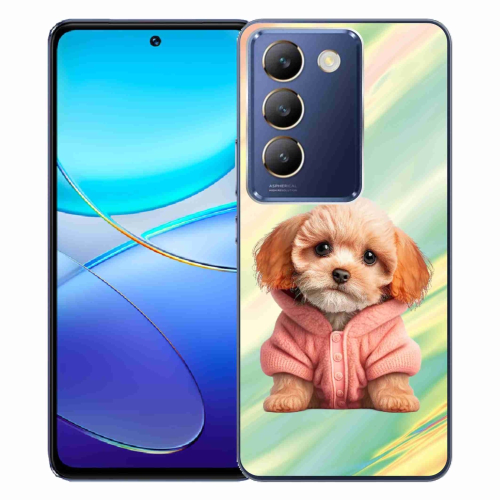 Gelový kryt mmCase na Vivo V40 SE 4G/5G - štěně ve svetru