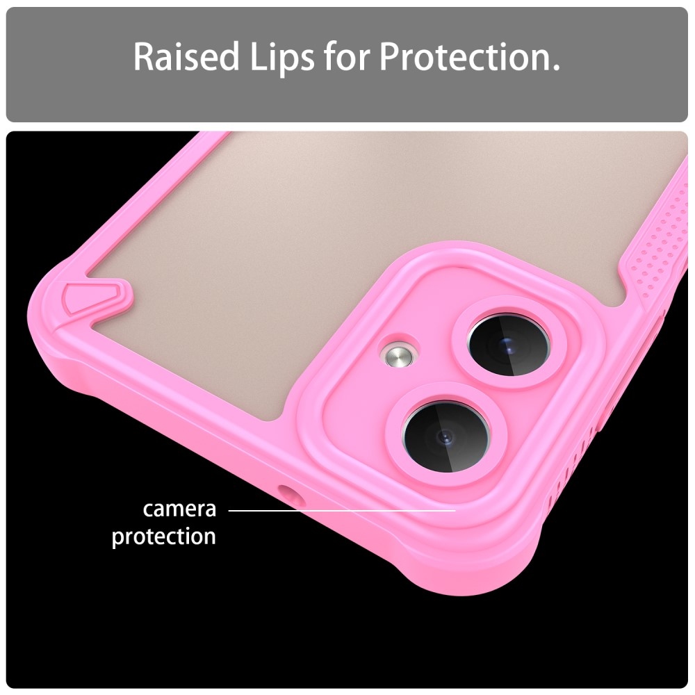 Frosted odolný kryt na Samsung Galaxy A06 4G - růžový