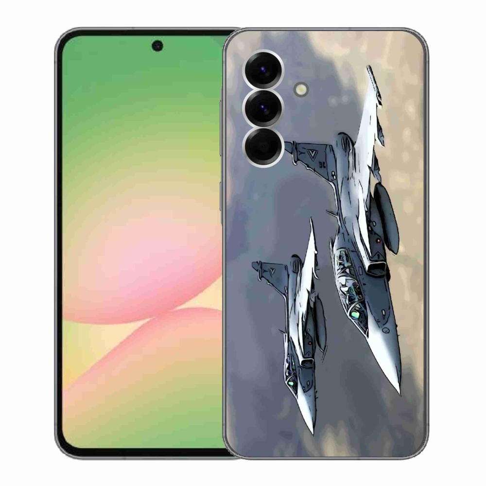 Gelový kryt mmCase na Samsung Galaxy A56 5G - stíhačky