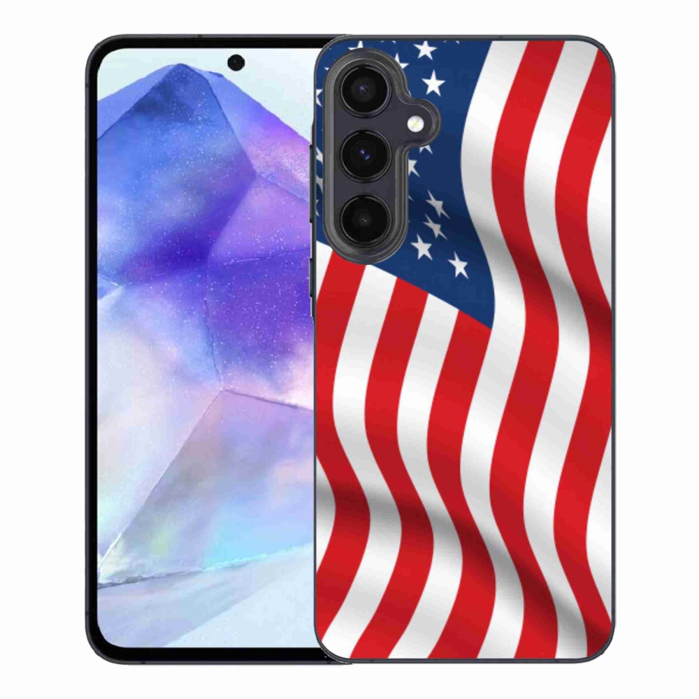 Gelový kryt mmCase na Samsung Galaxy A55 5G - USA vlajka