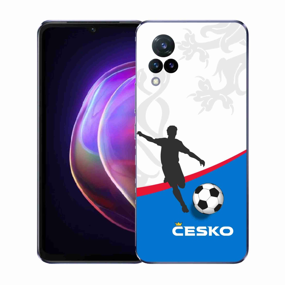 Gelový kryt mmCase na Vivo V21 4G/5G - fotbal Česko 1