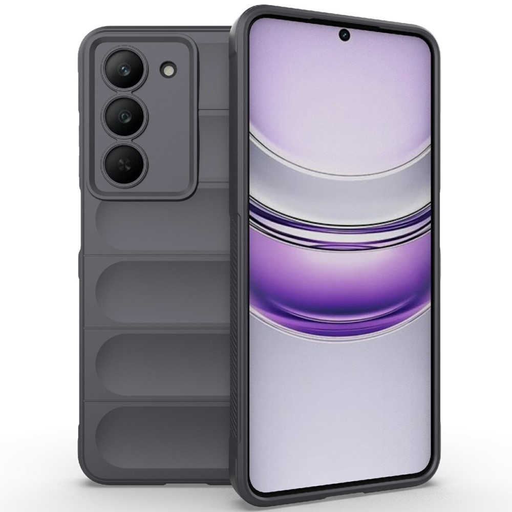 Rugg odolný gelový obal na Realme 14x 5G - tmavěšedý
