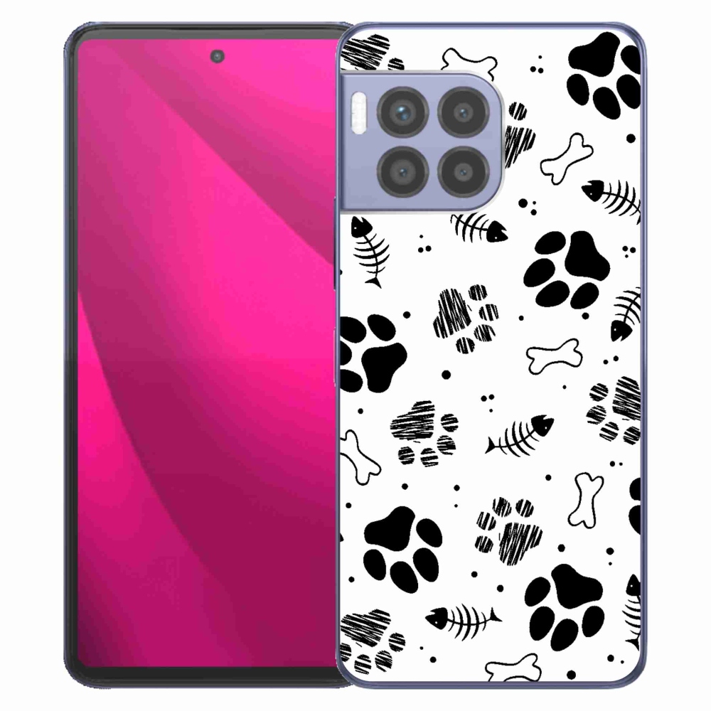 Gelový kryt mmCase na T-Mobile T Phone 2 Pro - psí tlapky 1