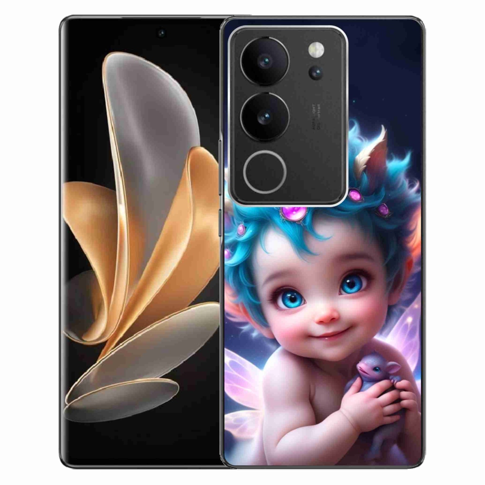 Gelový kryt mmCase na Vivo V29 5G - dítě s motýlími křídly