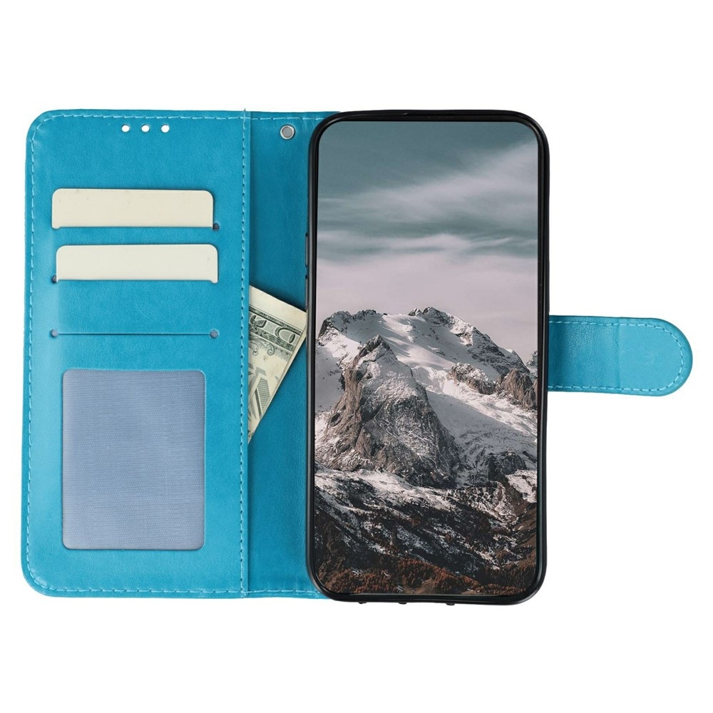 Mandala knížkové pouzdro na Xiaomi Redmi 15 5G - modré