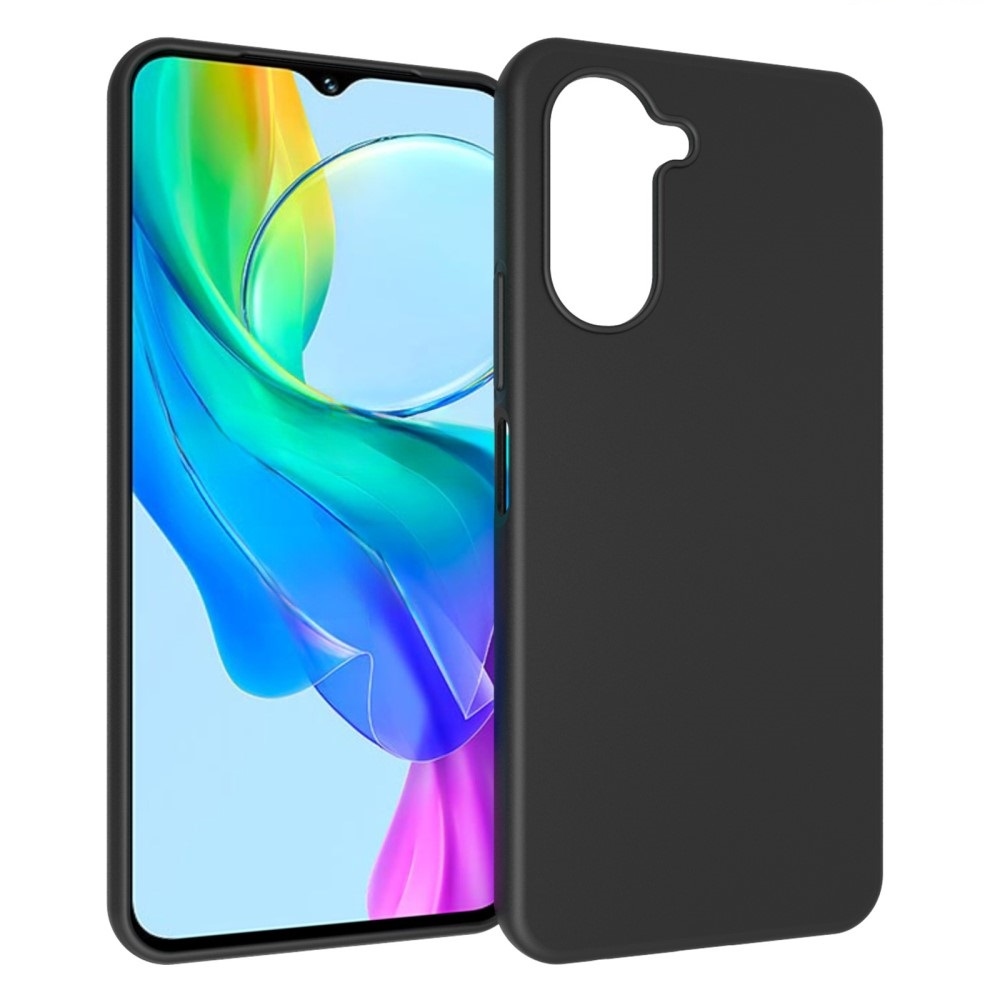 Matný gelový obal na Vivo Y28s 5G - černý