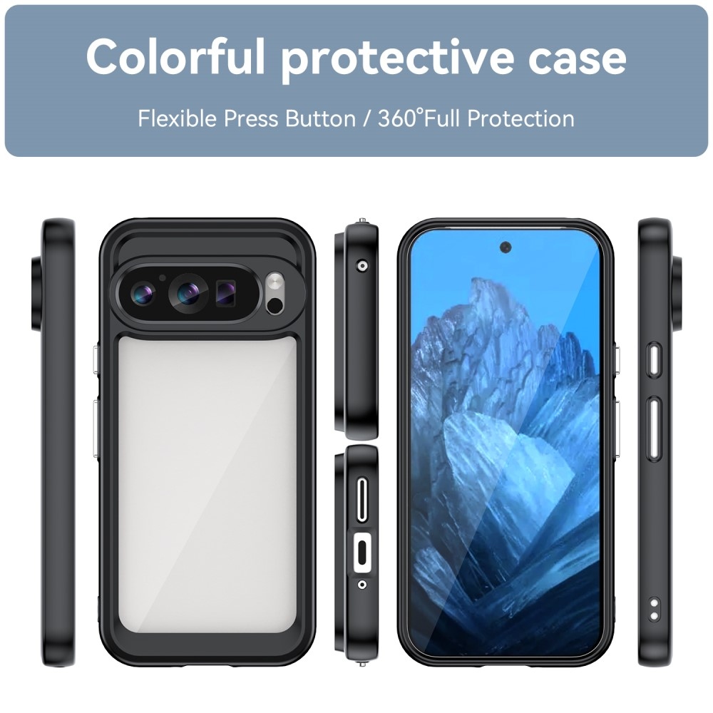 Gelový obal s pevnými zády na Google Pixel 9/9 Pro - černý