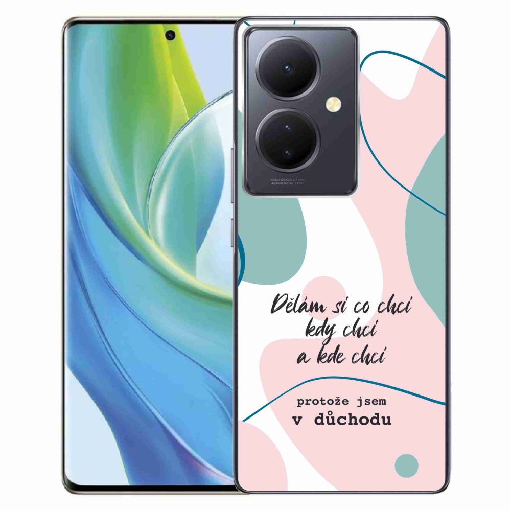 Gelový kryt mmCase na Vivo V29 Lite 5G - vtipný text 10 bílé pozadí