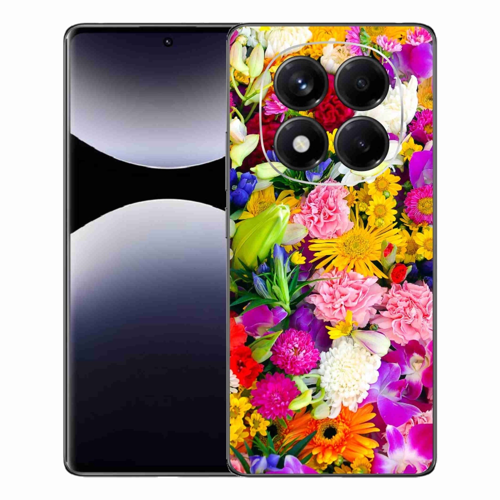 Gelový kryt mmCase na Xiaomi Redmi Note 14 Pro - květiny 12