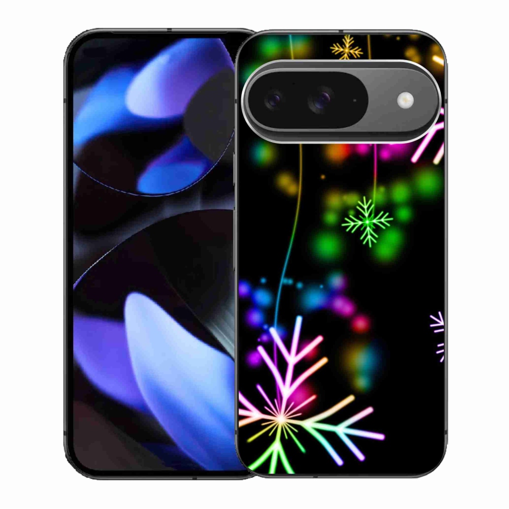 Gelový kryt mmCase na Google Pixel 9/9 Pro - barevné vločky
