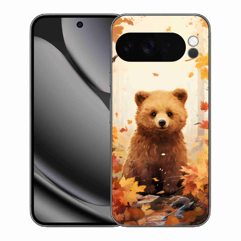 Gelový kryt mmCase na Google Pixel 10 Pro XL - medvěd v lese