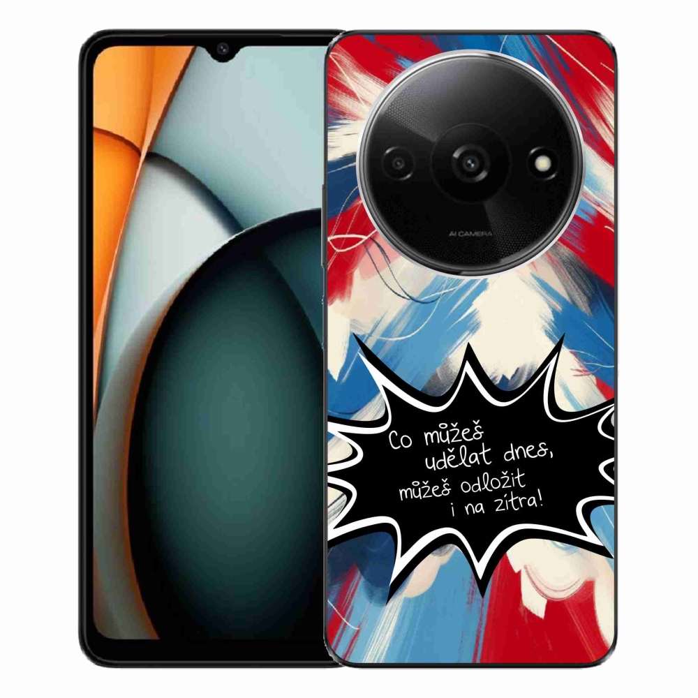 Gelový kryt mmCase na Xiaomi Redmi A3  - vtipný text 9 černé pozadí