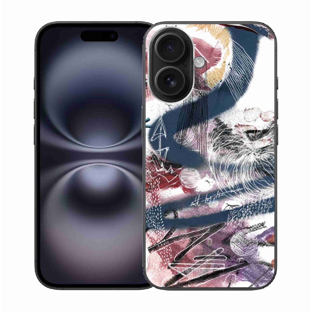 Gelový kryt mmCase na iPhone 16 - abstraktní motiv 28