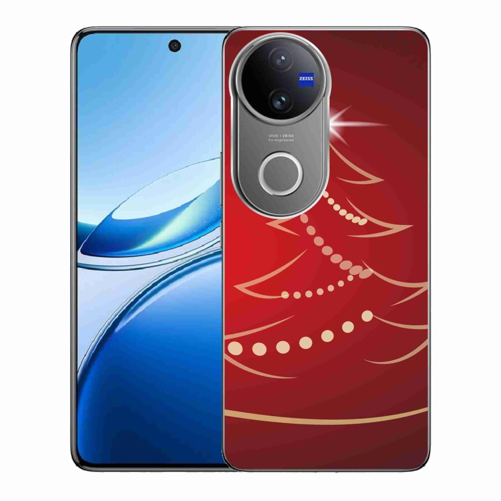 Gelový kryt mmCase na Vivo V50 5G - kreslený vánoční stromek
