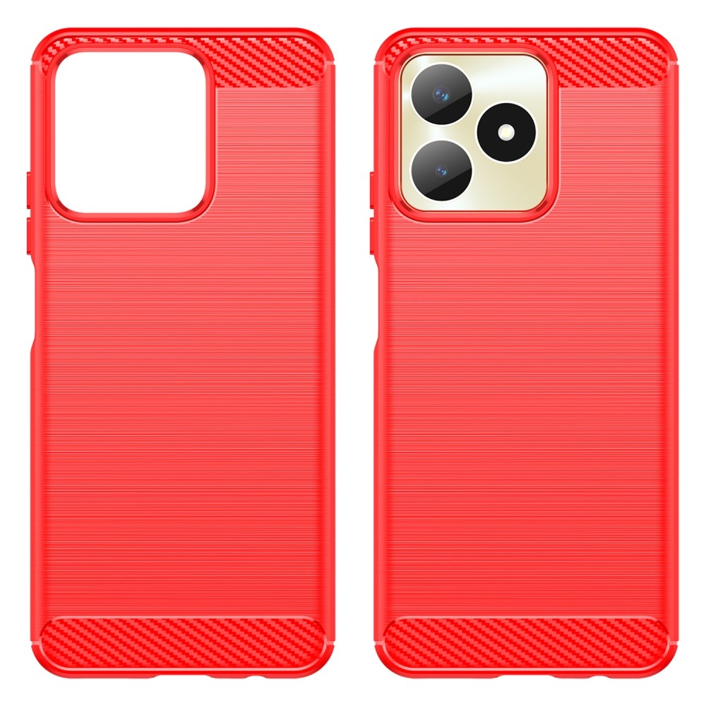 Carbon odolný gelový obal na Realme Note 50 - červený