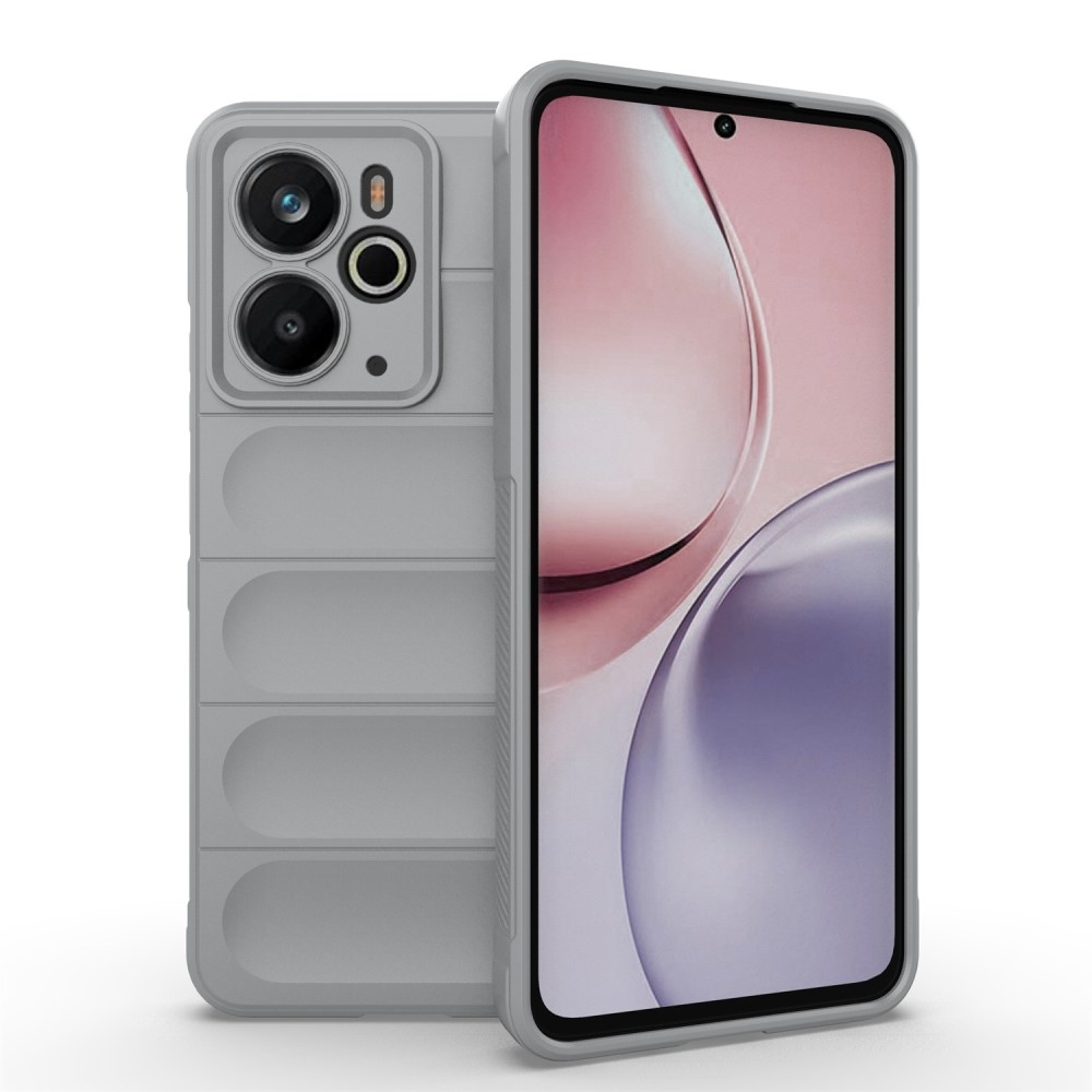 Rugg odolný gelový obal na Realme 14 5G - šedý