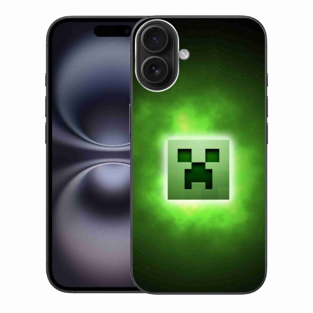 Gelový kryt mmCase na iPhone 16 Plus - minecraft