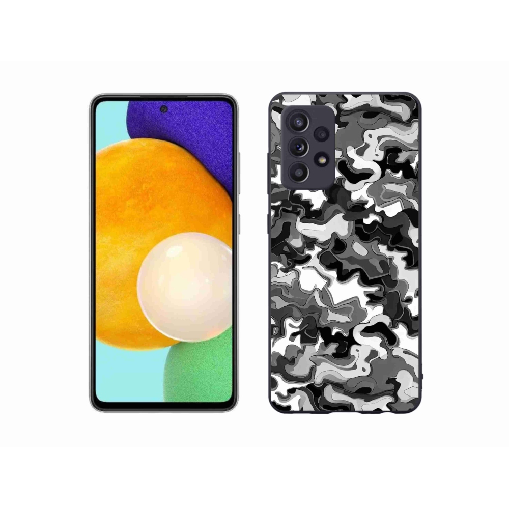 Gelový kryt mmCase na Samsung Galaxy A52/A52 5G - maskáčový vzor 3