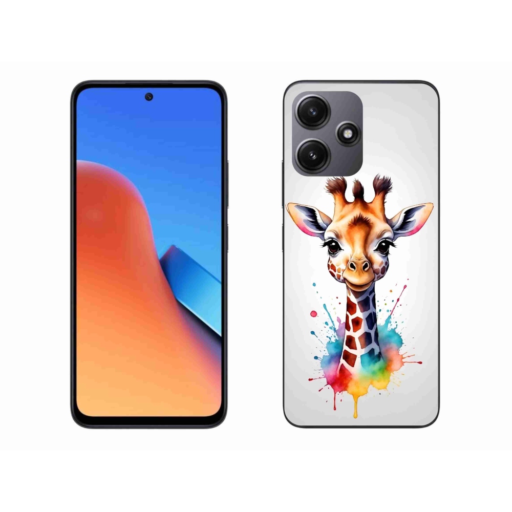 Gelový kryt mmCase na Xiaomi Redmi 12 5G - žirafa 1
