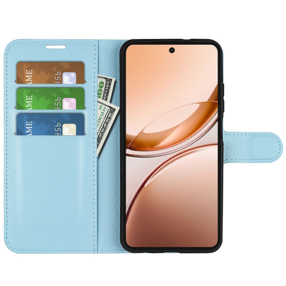 Litchi knížkové pouzdro na Vivo V50 Lite 4G/5G - modré