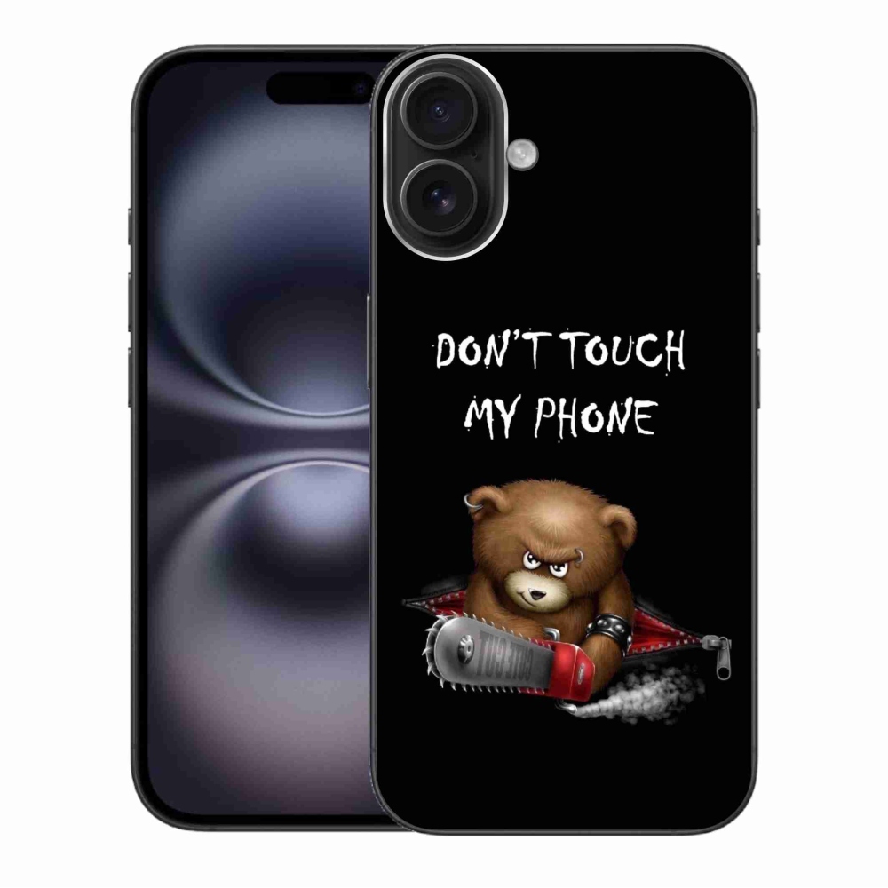 Gelový kryt mmCase na iPhone 16 Plus - nesahej na telefon