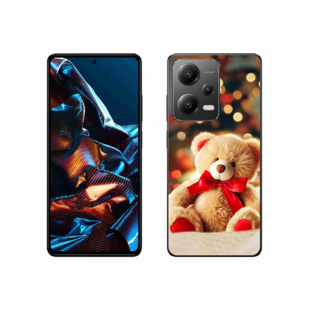 Gelový kryt mmCase na Xiaomi Redmi Note 12 Pro 5G - plyšový medvídek