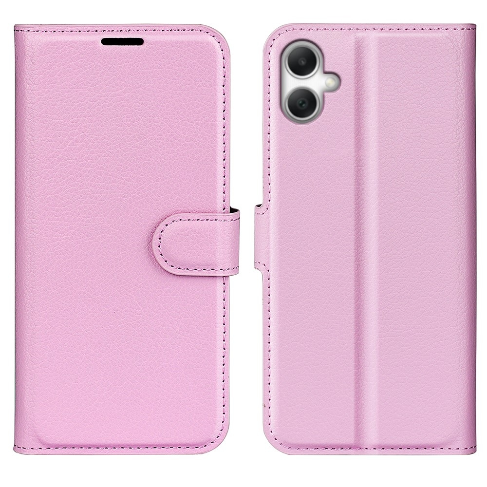 Litchi knížkové pouzdro na Samsung Galaxy A07 4G - růžové